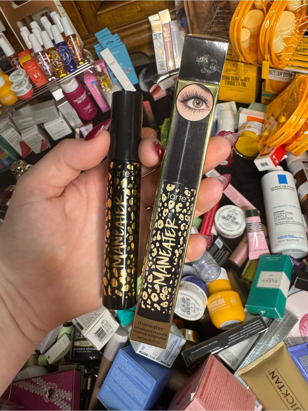 tarte Maneater Mascara in Black with Gold Leopard Accents